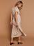 Long Dress for Maternity in Cotton Gauze, by ENVIE DE FRAISE beige+clay beige+navy blue+terracotta 