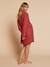 Nightshirt for Maternity & Nursing by ENVIE DE FRAISE emerald green+terracotta 