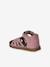 Closed Leather Sandals with Hook-&-Loop Strap for Babies rose 