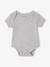 Pack of 5 short-sleeved baby bodysuits set white 