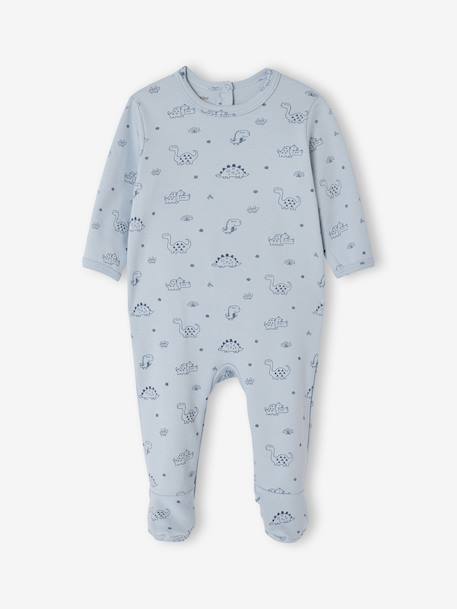 Pack of 2 dinosaur pyjamas blue 