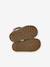 Closed Leather Sandals with Hook-&-Loop Strap for Babies rose 