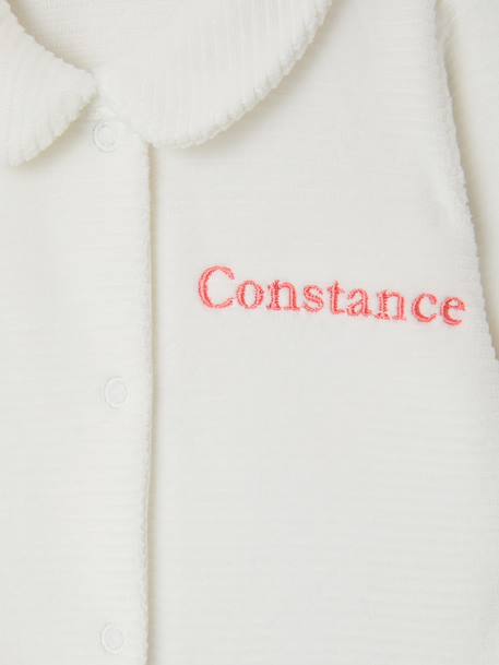 Pack of 2 Corduroy Sleepsuits with Front Opening for Babies beige+rose 