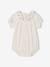 Baby bodysuit with short puff sleeves ecru 