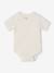Pack of 5 short-sleeved rabbit bodysuit for babies marl grey 