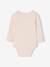Pack of 3 long-sleeved baby bodysuits sage green 