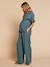Set of 2 nursing clothes aqua green 