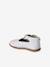 Baby girl's leather Mary Janes with buckle iridescent beige+white 
