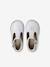 Baby girl's leather Mary Janes with buckle iridescent beige+white 