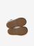 Baby girl's leather Mary Janes with buckle iridescent beige+white 