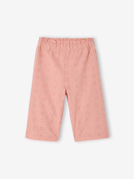 Set for baby girl with English embroidery rose 