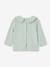 Long Sleeve Top with Peter Pan Collar, for Babies aqua green+Beige+pale pink 