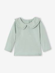 Baby-Long Sleeve Top with Peter Pan Collar, for Babies