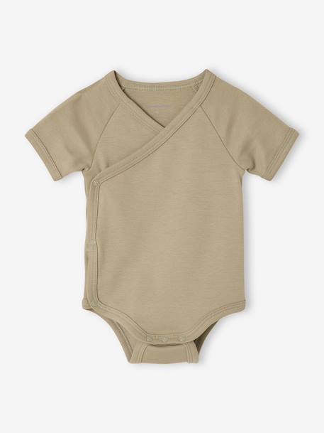 Pack of 5 newborn bodysuit tractor organic cotton tomato red 