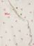 Sleepsuit for newborn girls with a cherry print ecru 