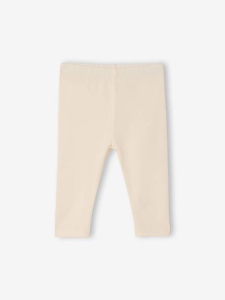 Pack of 2 Basics baby leggings rose+sage green 