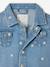 Girl's denim jacket with flowers stone 