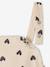 Baby girl's heart dungaree dress ecru 