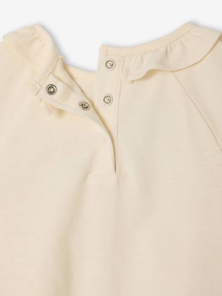 Pack of 2 long-sleeved t-shirts with ruffles ecru 