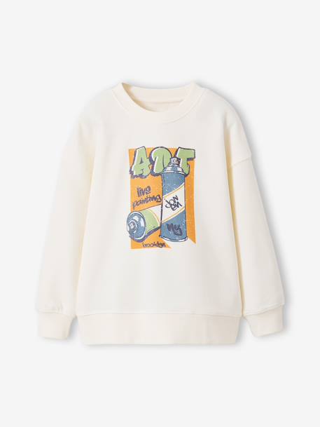 Pack of 2 long-sleeved boy's sweatshirts sage green 