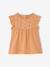 Embroidered short-sleeved T-shirt for baby girls old rose 