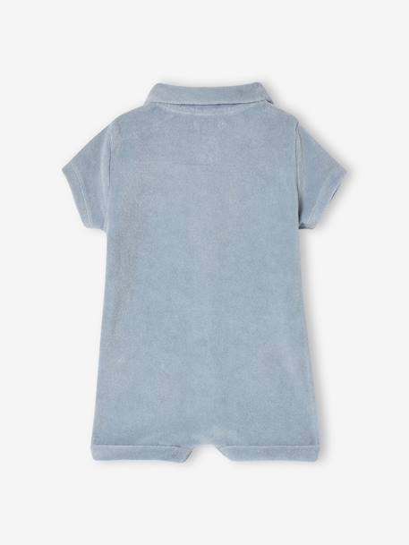 Baby Towelling Playsuit sky blue 