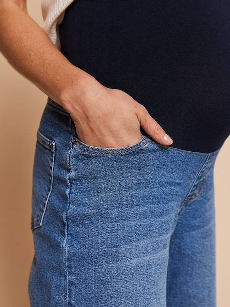 Maternity wide leg jeans double stone 