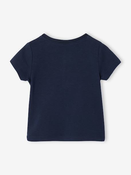 Customisable short-sleeved polo shirt navy blue 