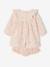 Set of 2 dress and bloomer with cherries ecru 