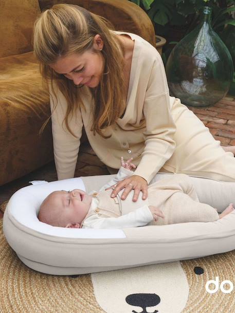 Doomoo Cocoon Progressive Baby Nest, by BABYMOOV grey+printed beige 