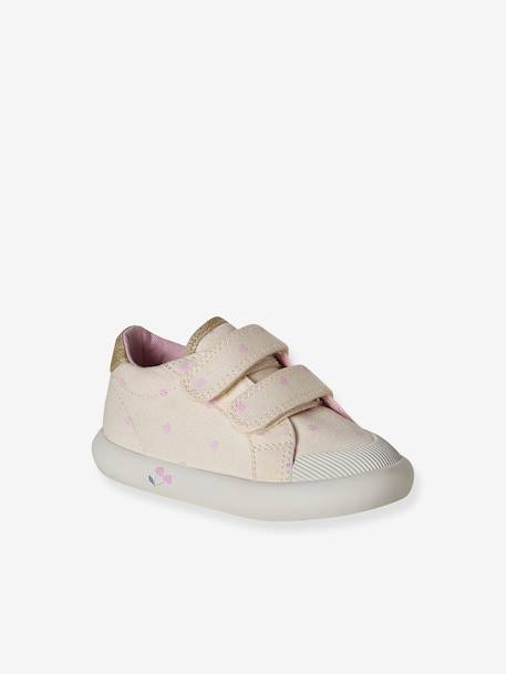 Touch-Fastening Trainers in Canvas for Baby Girls crystal blue+GREEN LIGHT ALL OVER PRINTED+printed pink+printed violet+set pink+White 