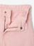 Girl's wide-leg trousers with heart pockets pale yellow+rosy 