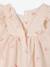 Set of 2 dress and bloomer with cherries ecru 