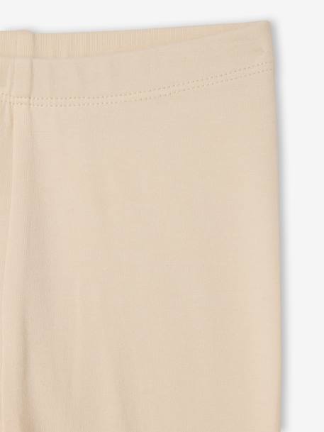 Baby Girls' Pack of 2 Long Leggings Blue+pecan nut 