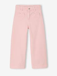 Girls-Girl's wide-leg trousers with heart pockets 