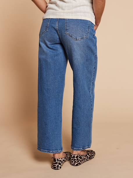 Maternity wide leg jeans double stone 