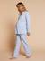 Pyjamas for Maternity in Cotton Gauze, ENVIE DE FRAISE ecru+striped blue 