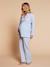 Pyjamas for Maternity in Cotton Gauze, ENVIE DE FRAISE ecru+striped blue 