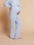 Pyjamas for Maternity in Cotton Gauze, ENVIE DE FRAISE ecru+striped blue 