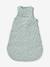 Customisable summer baby sleeping bag MARGUERITE in cotton gauze printed blue 