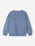 Round-neck sweatshirt with surf print chambray blue+ecru 