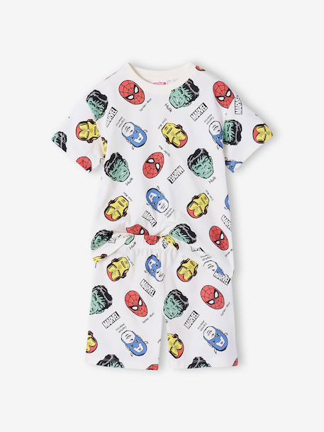 Boys' AVENGERS pyjamas shorts ecru 