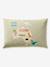 Bedding set with duvet cover and pillowcase, ANIMAL WORLD TOUR design, made with recycled cotton sage green 