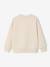 Round-neck sweatshirt with surf print chambray blue+ecru 
