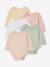 Bodysuits with long sleeves for babies with a floral print sage green 