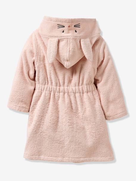 Rabbit Bathrobe in Recycled Cotton rosy 