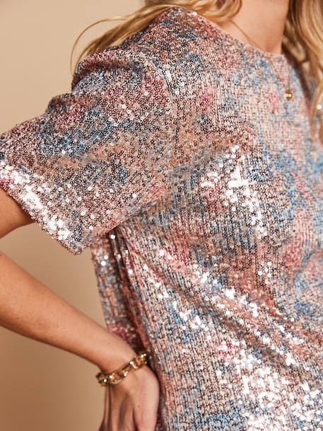 Sequin nursing clothes t-shirt multicoloured 