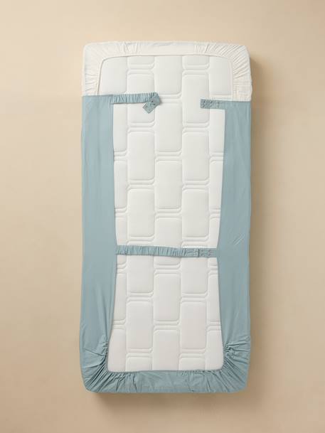 Magicouette CIRCUIT VOITURE bedding set, with recycled cotton printed white 