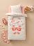 Duvet Cover & Pillowcase Set with Recycled Cotton, FLIGHT printed pink 