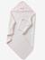Bath Cape & Wash Mitt with Bows printed white 